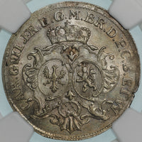 ドイツ ザイン＝アルテンキルヒェン伯領 1753年  12クロイツァー銀貨 NGC MS65 表