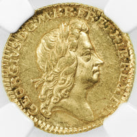 イギリス ジョージ1世 1725年 ハーフギニー 1/2ギニー金貨 MS62 NGC 表