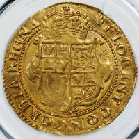 イギリス イングランド チャールズ1世 1625年 1ユナイト金貨 AU58 PCGS 裏