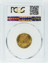 ジョージ3世 イギリス 1776年 ハーフギニー 1/2ギニー金貨 MS64 PCGS 裏