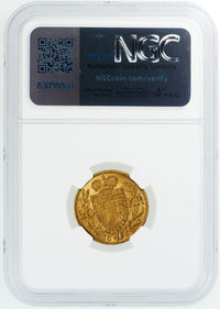 リヒテンシュタイン ヨハン2世 1898年 20クローネ金貨 MS63 NGC 裏