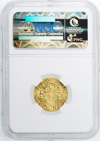 イギリス ジョージ1世 1725年 ハーフギニー 1/2ギニー金貨 MS62 NGC 裏