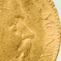 モナコ パリ造幣所 シャルル3世 1879年-A 20フラン金貨 MS63 NGC 表