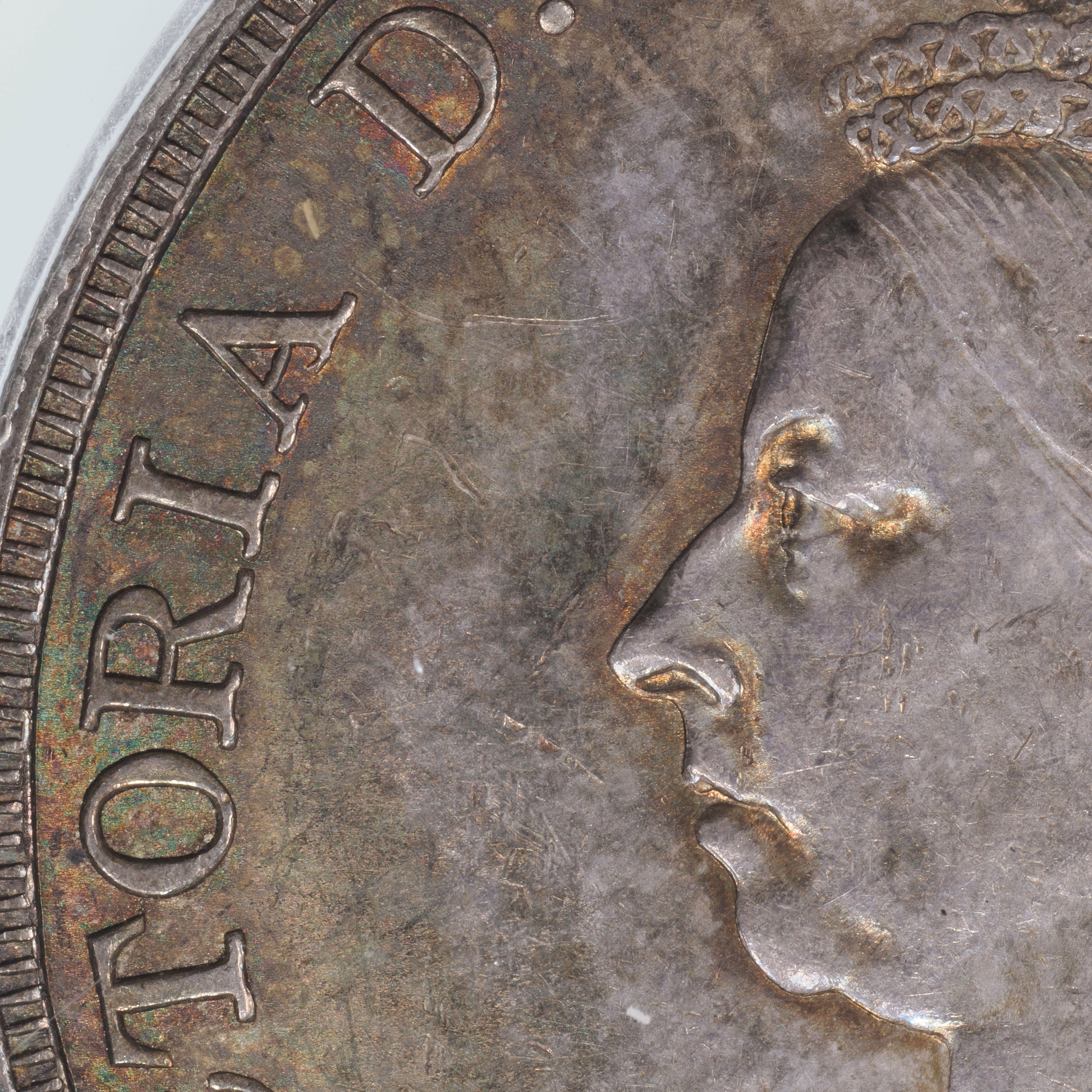 ヴィクトリア女王 ジュビリーヘッド 1887年 イギリス 1クラウン銀貨