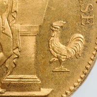 ラッキーエンジェル フランス パリ造幣所 1882年-A 100フラン金貨 MS65 PCGS 表