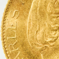 モナコ パリ造幣所 シャルル3世 1879年-A 20フラン金貨 MS63 NGC 表
