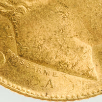 モナコ パリ造幣所 シャルル3世 1879年-A 20フラン金貨 MS63 NGC 表