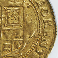 イギリス イングランド チャールズ1世 1625年 1ユナイト金貨 AU58 PCGS 裏