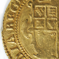 イギリス イングランド チャールズ1世 1625年 1ユナイト金貨 AU58 PCGS 裏