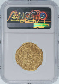 フランス シャルル5世 1364～80年 フランカ・ピエ金貨 MS62 NGC 裏