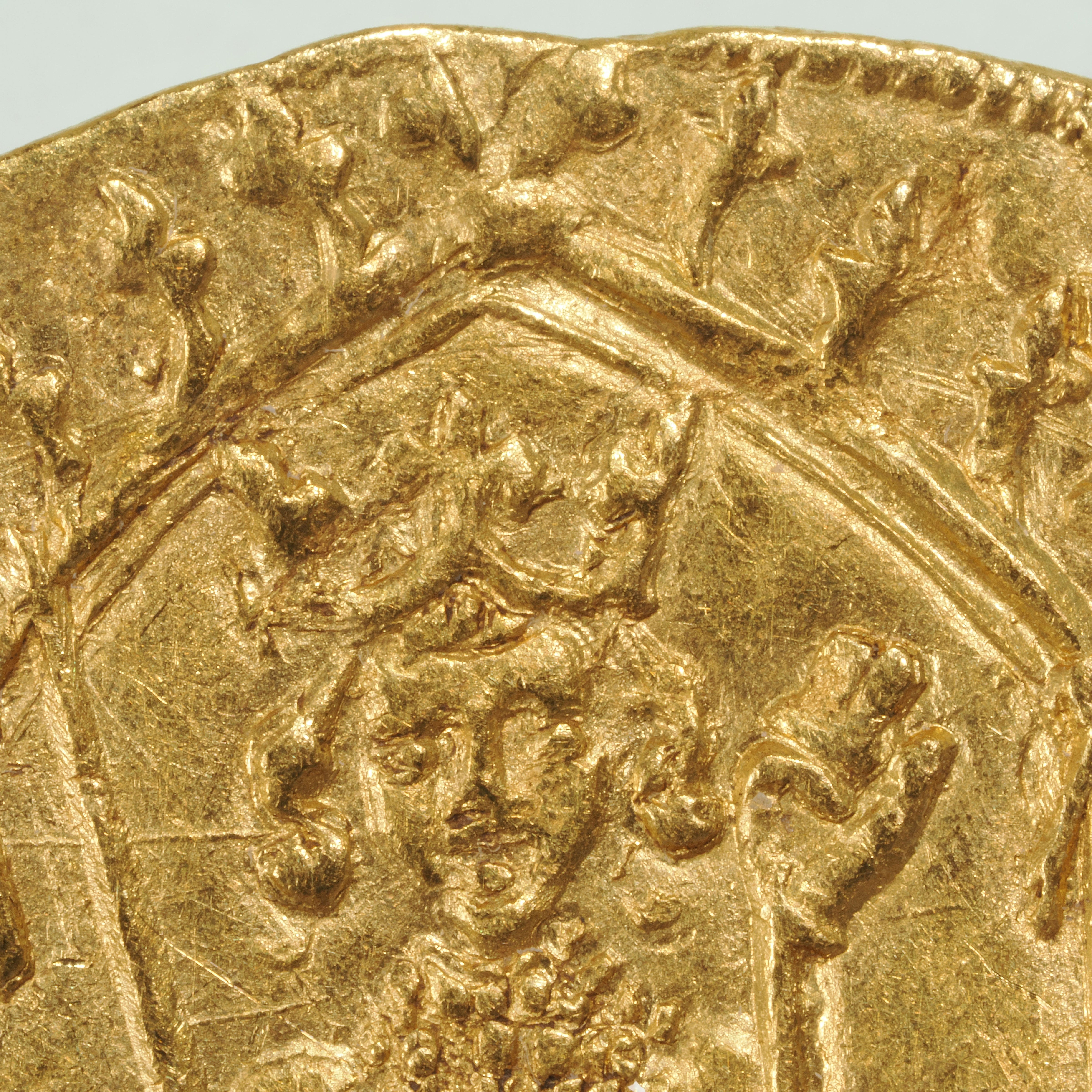 シャルル5世 1364～80年 フランス フランカ・ピエ金貨 MS62 NGC